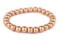 The Bead Chest Wood Stretch Bracelet, Gold - Stackable Beaded Jewelry, Unisex for Men & Women